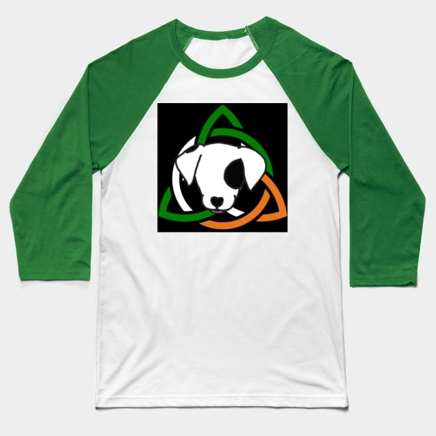 True Celtic Mutt Baseball T-Shirt by Celtic Mutt's Art Work and Designs